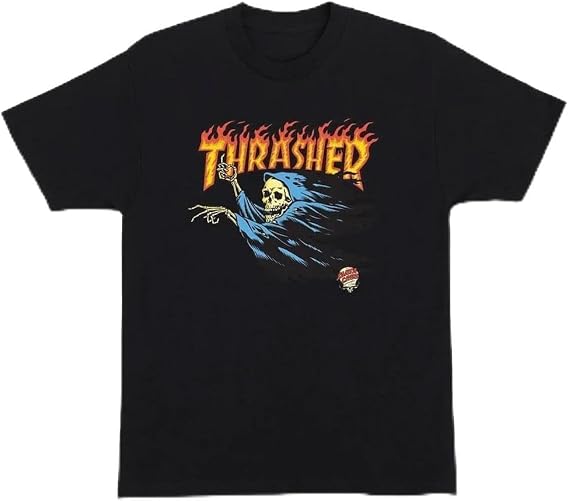 SANTA CRUZ Thrasher O'Brien Reaper S/S Heavyweight T-Shirt Black Sm Mens
