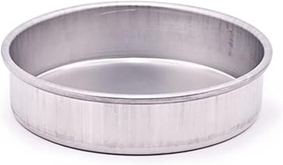 8 x 2 Round Cake Pan, Silver Aluminum