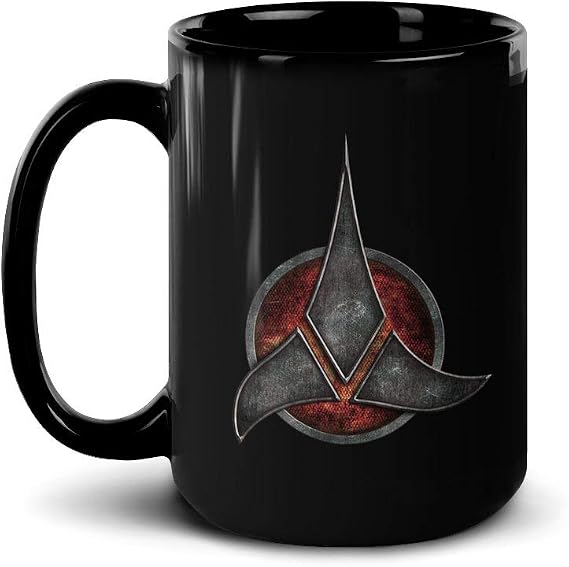 Star Trek Klingon Logo Black Mug - Officially Licensed - 15 oz