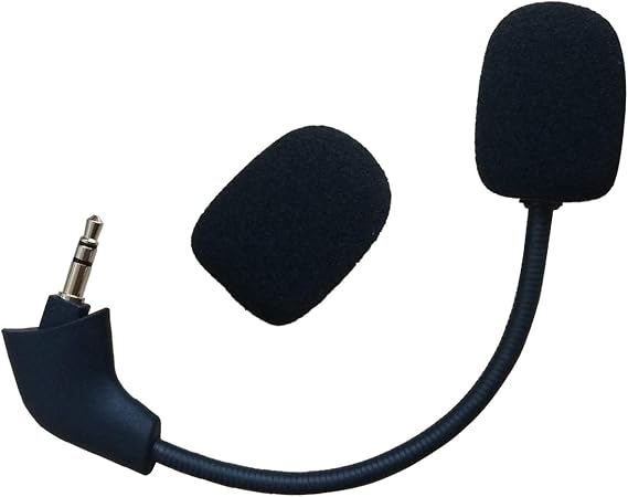 Replacement 3.5mm Microphone for Kingston HyperX Cloud 2 II Cloud Core Cloud Silver
