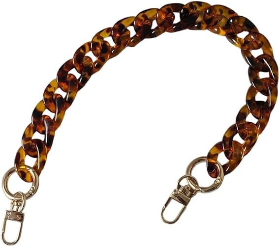 LannuMet Acrylic Resin Purse Chain, Leopard, 15.75 in