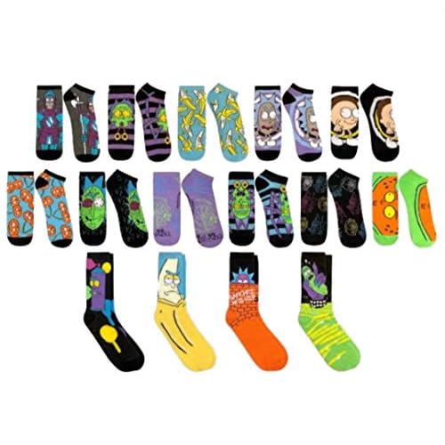 Hyp Mens Rick & Morty 15 Days of Socks Advent Calendar