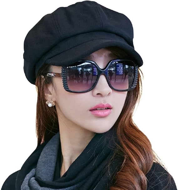 Comhats Women's Wool Winter Warm Newsboy Hats, Fashion Pageboy Beret Cap