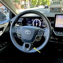 ZiWen Interior Trims Steering Wheel Cover Accessories for Toyota Crown Signia Camry 2025 2026 (Grain Pattern)