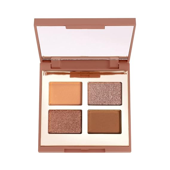 Mellow Cosmetic Eyeshadow Quad - Matte & Shimmer Shades - Eyeshadow Palette Kit for Women - Longwear, Highly Pigmented, Intense Color - Compact Eye Makeup Kit (Aphrodite)