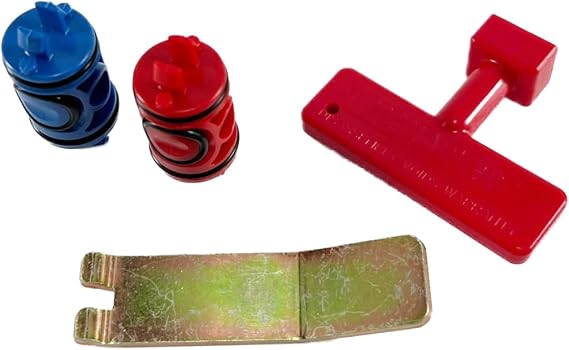 Viega 51602 PureFlow Zero Lead Manabloc Quarter-Turn Valve Stem Replacement Kit - Red and Blue