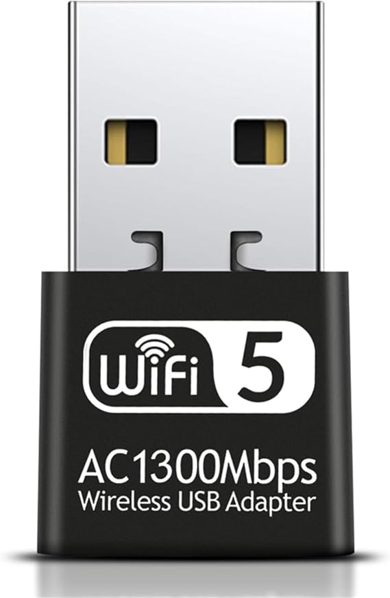 1300Mbps USB WiFi Adapter for PC-Tiny Size Wireless Network Adapter for PC