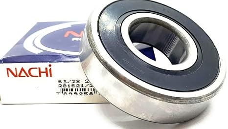 Ball Bearing Nachi 63/28-2RS with 2 Rubber Seals 28x68x18mm 63/28 RS 63/28DDU