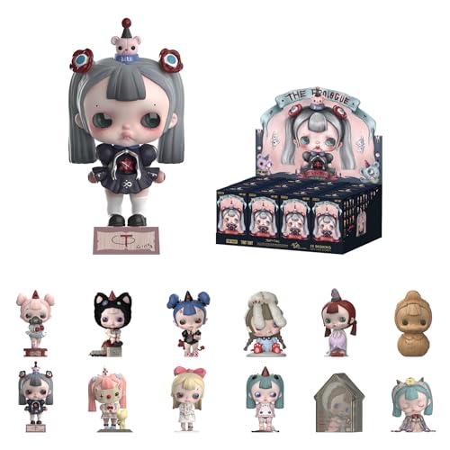 POP MART TINYTINY-Prologue Series Figures, 12PCs TINYTINY Blind Box Figures, Random Design Action Figures Collectible Toys Home Decorations, Holiday Birthday Gifts for Girls and Boys, Whole Set