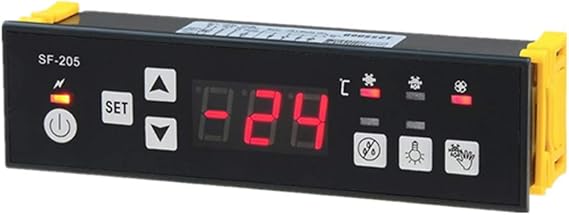 YJINGRUI SF-205 Electronic Digital Display Temperature Controller Cooling Thermostat Switch Module for Cake Cabinet Refrigerator Air-Cooler - 45 ~+150C (110V)