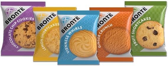 Bronte Traditional Mini Packs Assorted Biscuits 5 Varieties - 30g (Pack 100)