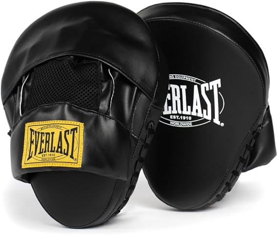 Everlast 1910 Leather Focus Mitts | Vintage Training Punching