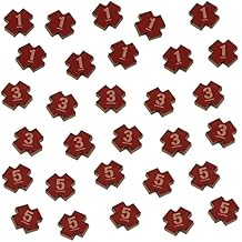 LITKO Wound Tokens | Damage Tracking | 15mm, Set of 30 | Compatible with Warhammer: Kill Team 2nd Edition | Translucent Red