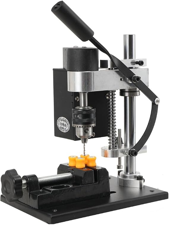 Mini Drill Press, Benchtop Drill Press, Portable Electric Drilling Machine, With Rotating Flexible Shaft Attachment, Drill Bit And Clamp, B10 Chuck, for Wood, Plastic, Acrylic, Metal DIY