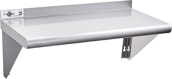 Profeeshaw NSF Stainless Steel Shelf 12''x24'', Commercial Wall Shelving