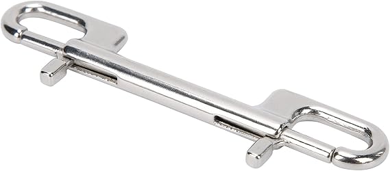 Stainless Steel Double Ended Bolt Snap Hook, Diving Double Ended Snap Clips Double Eye Bolt Snap Hooks Buckle Chain Diving Clips