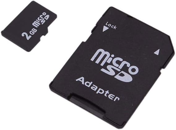 2GB Micro SD Card with SD Card Adapter, TF Flash Memory Card for Older Camera, Phone, PDA, 3D Printer, Medical Devices Fat 32 and GPS Fish Finder