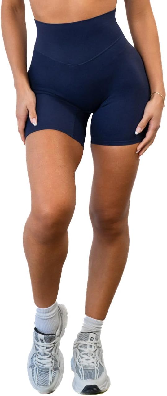 Vitality Cloud II Biker Shorts, High Waist Tummy Control, Oxford, 4XL | Cloud II fabric, recycled nylon with elastane; high-rise tummy-control waistband, no front seam, lower-thigh inseam