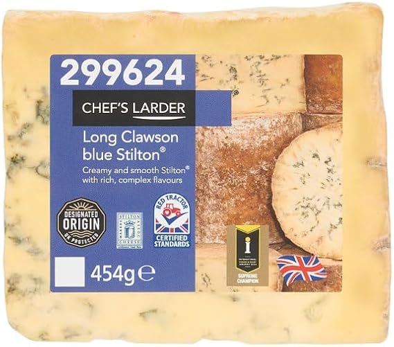 Chef's Larder Long Clawson Blue Stilton 454g | Case of 8