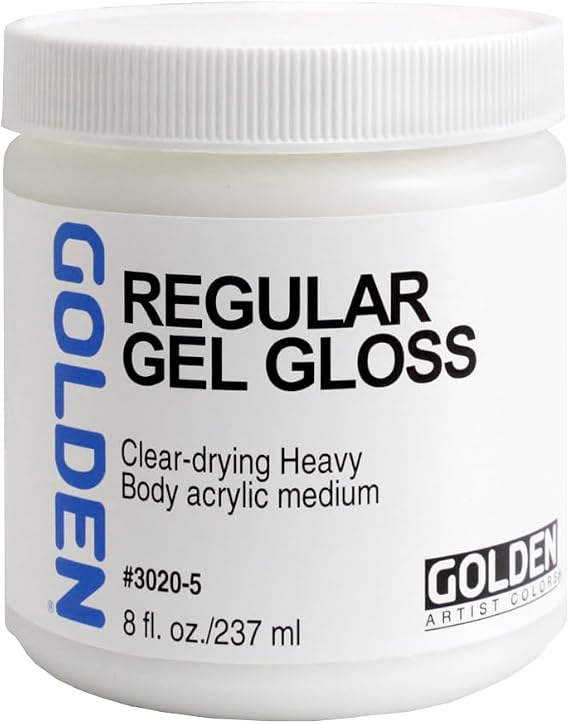 GOLDEN Artist Colors Regular Gel Gloss, 8 fl. oz. Jar