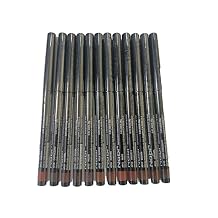 Nabi Retractable Waterproof Lipliner Pencil, Smudge-Proof, Long-Lasting,Professional Makeup for Sensitive Lips, 12-Pack Assorted (Brown Tone, 5)