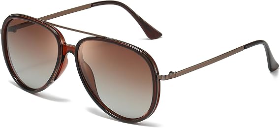 IGnaef Tangle Free Polarized Aviator Sunglasses for Women