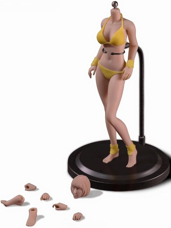 Phicen 1/12 Scale Female Seamless Action Figure Super-Flexible Famale Figure Doll Set (Pale)