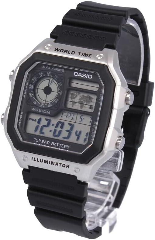 Casio AE-1200WH-1C Standard Wristwatch Men's Digital Black