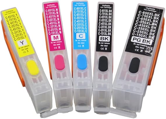450 451 Empty refillable Ink Cartridge Compatible for Canon IP7240 MG5440 MG5540 MG6440 MG6640 MG5640 MX924 MX724 IX6840 Printer PGI-450 CLI451