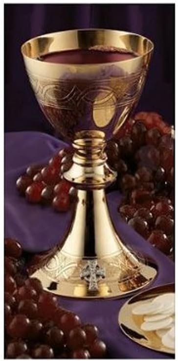Creative Brands JC716 Etched Celtic Cross Chalice with Paten