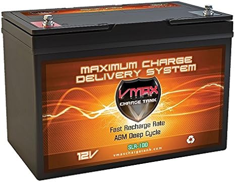 VMAX SLR100 12V AGM Solar Battery replacement for POWER-SONIC PG-12V100FR