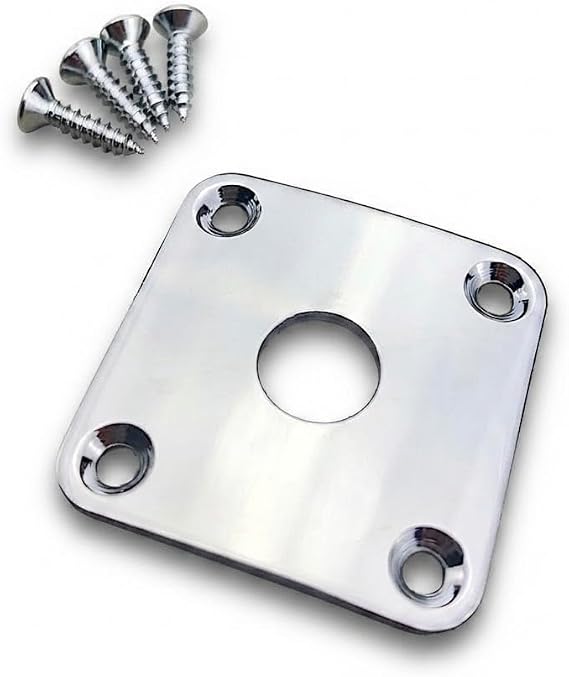 Jack plate Les Paul - Chrome - Gotoh