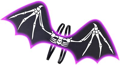 HSCTEK Light Up Skeleton Bat Wings