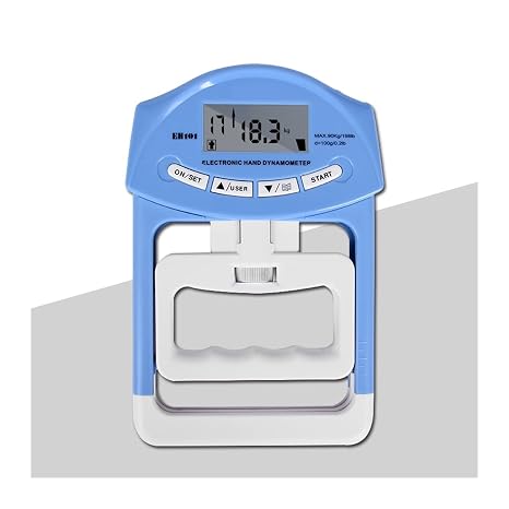 Digital Hand Dynamometer Grip Strength Measurement Meter Auto Capturing Hand Grip Power 200 Lbs / 90 Kgs