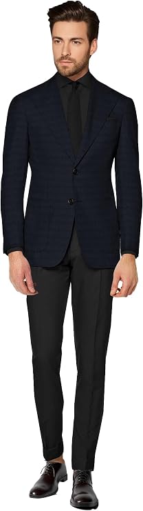 Vardha Men's Blazer 2 Button Long Sleeve Suit | Regular Daily Fit Business Jacket | Lightweight Casual Sport Coat