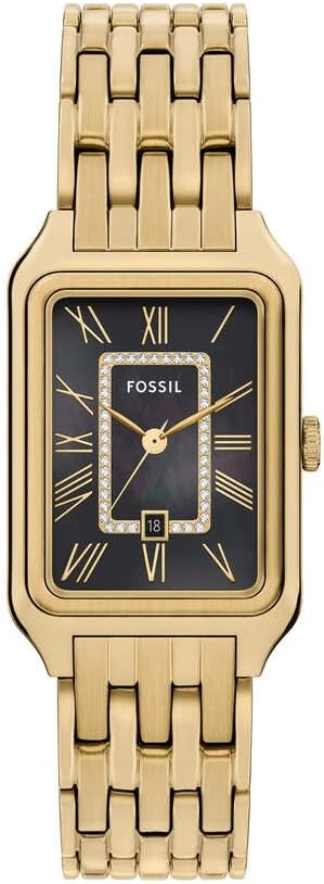 Fossil Raquel Watch for Women, Quartz Three Hand Movement with Stainless Steel Strap