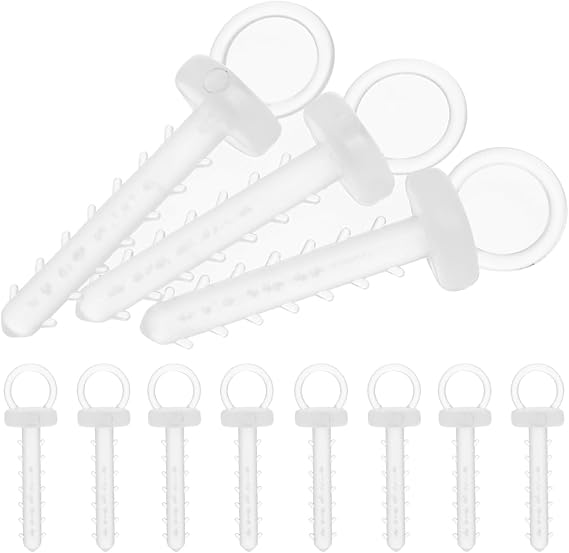 Christmas Foam Ornaments Hanger Caps: 100pcs Foam Ball Snap Locking String String Precut Hanging Ropes Precut Hanging Ropes Fasteners for Christmas Tree Ornament Supply