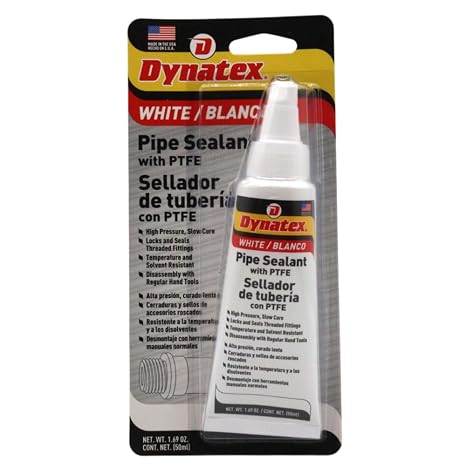 Dynatex Pipe Sealant w/PTFE 1.69 oz Bottle (1 Pack)