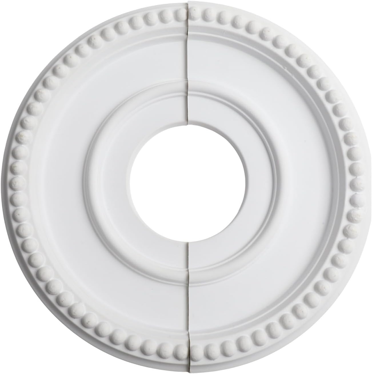 Inner Round Split Simple Ceiling Medallion 315mm Outer to Decorative for Light for Fixtures and Ceiling Fan Covers Pu Install Moulding Plate 100mm Conceal Cracks