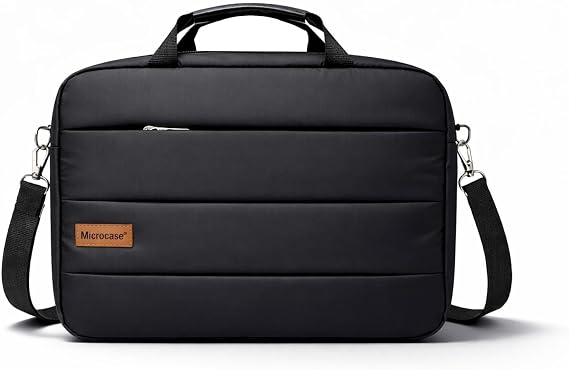 Microcase Su Geçirmez 3 Bölmeli Darbelere Dayanıklı Tablet Notebook Macbook Evrak Çantası 14 inch AL5496