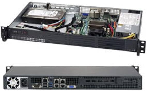 Supermicro SuperServer 5018A-LTN4 1U Rackmount, Intel C2358 CPU, Quad LAN, IPMI