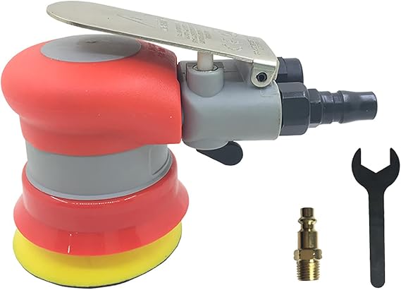 Air Random Orbital Sander 3inch Pneumatic Palm Sander 3 x 0.59 Diam.disc sanding Pad For Wood, Composites, Metal