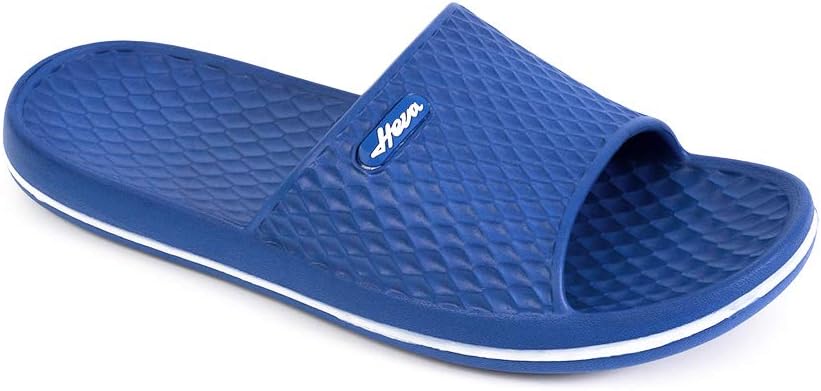 FUNKYMONKEY Men's Shower Slides, Lightweight Quick-Dry EVA Slippers | All-Weather Non-Slip Quick-Dry Sandals | Versatile Indoor/Outdoor Footwear for Home, Pool, Shower & Beach