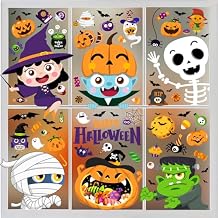 Halloween Window Clings Cute Window Stickers Double Side Windows Decorations Removable Windows Decals for Halloween Party Decorations Indoor and Outdoor Home Decor