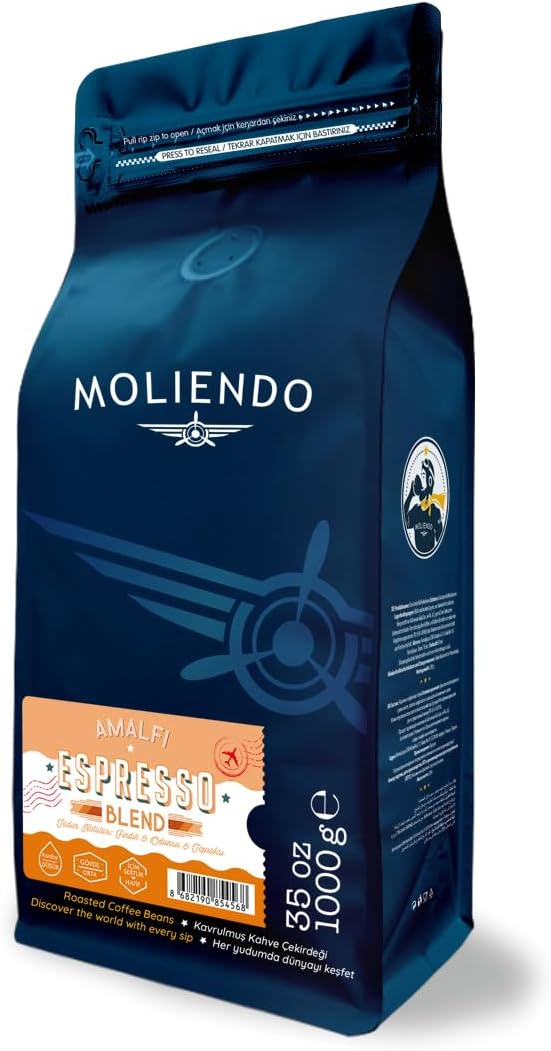 Moliendo Finest Coffee Amalfi Espresso Blend Kahve (Çekirdek) 1000 g