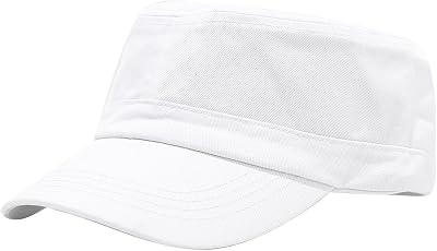 Solid Cotton Flat Top Baseball Hat Military Cadet Army Caps Unisex Outdoor Activities Army Hat Cap