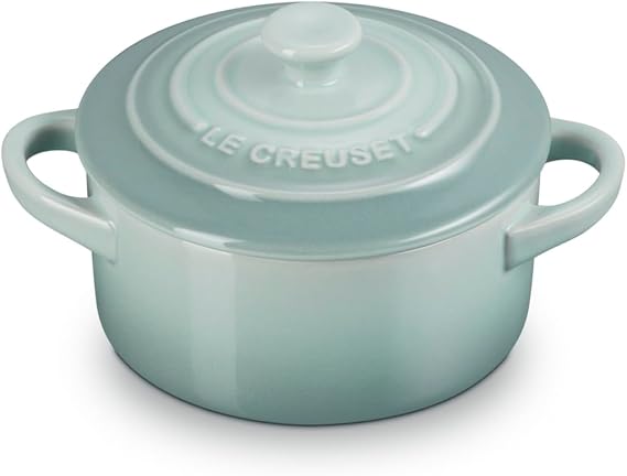 Le Creuset Stoneware Mini Round Cocotte, 8 oz., Sea Salt