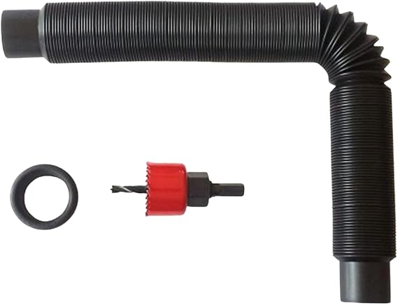 EarthMinded Rain Barrel Overflow Kit - Divert Water Away From Full Rain Barrels and Your Home - This Rain Barrel Link Kit Extends to 5 Feet and Forms Bends and Elbows - Easy Install in Minutes | Divert Water Away from Full Rain Barrels Extends to 5 Feet - Easy Install in Minutes