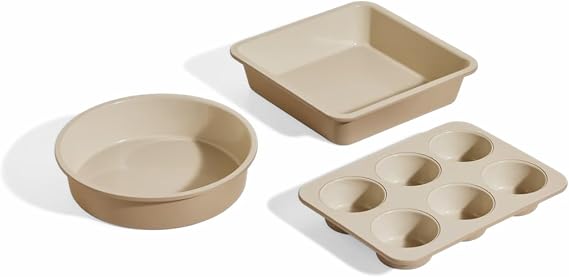 Our Place Wonder Oven Bakers Kit, 3-Piece Round, Square & Muffin Pan Set