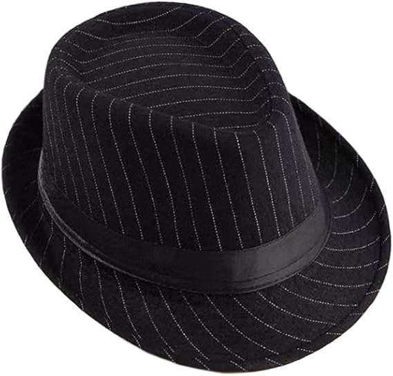 Felt Trilby Fedora Hat Short Brim Panama Jazz Hat 20s Bowler Gatsby Cap for Men Women